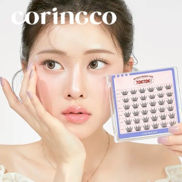 【CORINGCO】捲翹濃密 TokTok 輕盈免膠假睫毛 綻放款