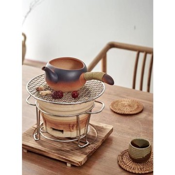 家用圍爐煮茶爐罐罐茶煮茶器側把陶瓷茶壺老白茶專用壺戶外煮水壺