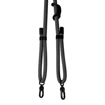 YADI 多功能雙鉤可調式編織掛繩、不鏽鋼雙掛鉤、環保編織綿線-多色_藏青黑