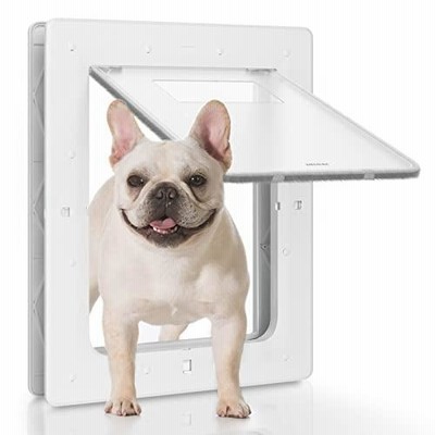 Dog Door, Plastic Pet Door by PETOUCH, 8.5" x 11.5" Inner Frame for Medium