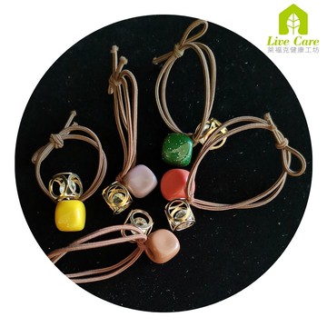 韓版東大門小巧方珠閃亮單顆水鑽頭繩~5色可選~橘橙/香蕉黃/茶褐/深綠/芋頭紫