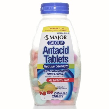 Calcium Antacid Tabs Assorted Fruit 150 Chewable Tabs by Major Pharmaceuticals