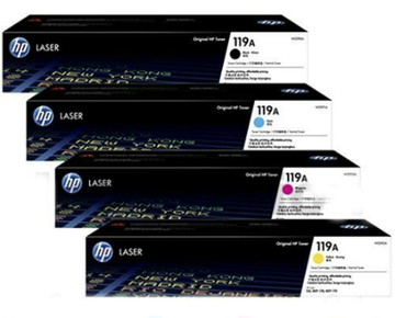 HP 119A W2090A(黑色)/W2091A(藍色)/W2092A(黃色)/W2093A(紅色) 原廠碳粉匣 四色一組