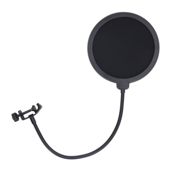 麥克風流行過濾器雙層防噴網柔性軟管 360 度可旋轉麥克風防風罩 OMS509