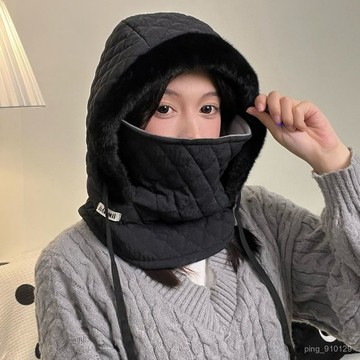【FROCK】冬季圍脖加絨一體加厚保暖騎車麵罩防風戶外護耳防寒 護耳帽 防寒帽 保暖帽 防風帽 雪地帽 雷鋒帽 遮耳帽