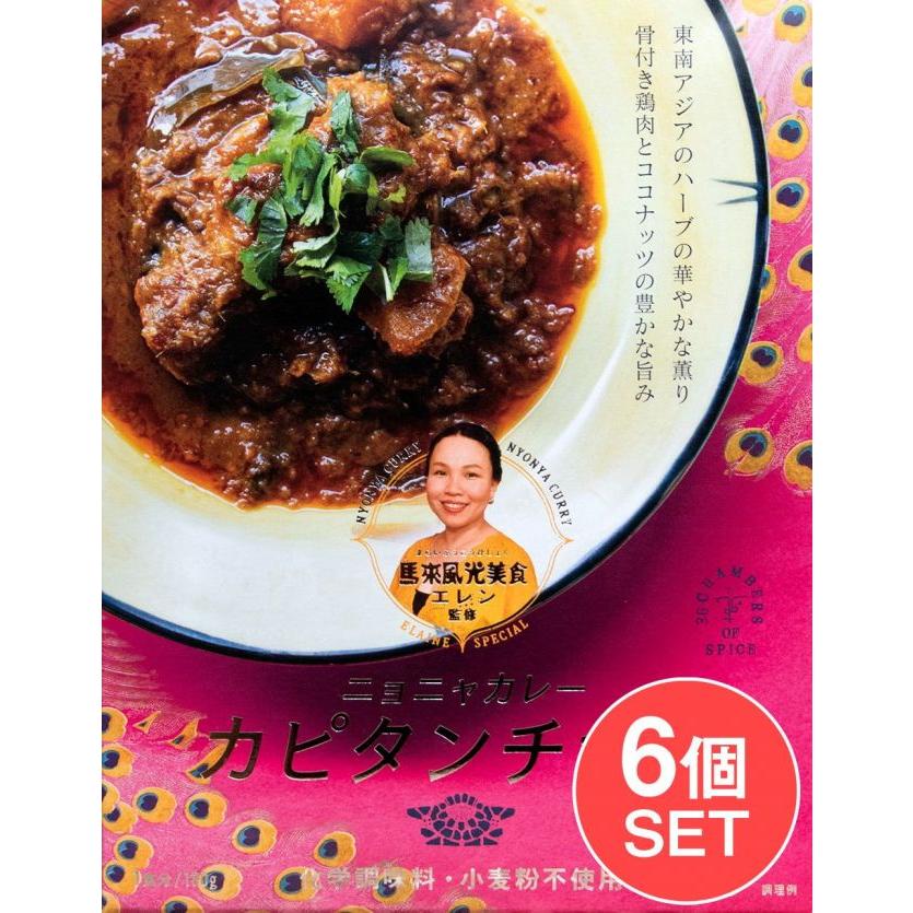 セット シンガポール シンガポール料理 レトルト (6個セット)馬来風光美食 エレン 監修 ニョニャカレー