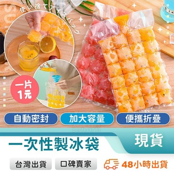製冰袋 一次性冰格 24格 冰塊袋 DIY冰袋 製冰盒 小冰塊 冰塊模具 製冰神器 懶人製冰 玩美 771526