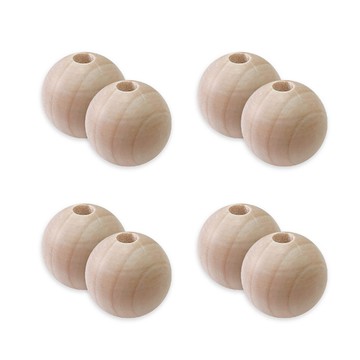 18mm 木珠 孔4mm 8入