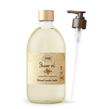 SABON 經典P-L-V沐浴油 附壓頭(500ml)-國際航空版