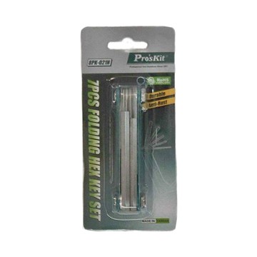 Pro'sKit 寶工 摺疊型內六角扳手組 7支  1組