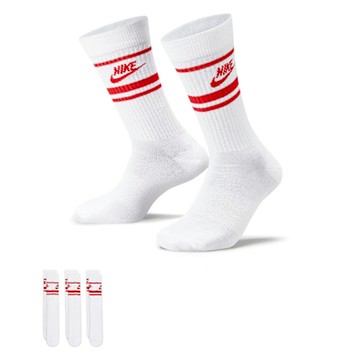NIKE 襪子 中筒襪 運動襪 9雙組 U NK NSW EVERYDAY ESSENTIAL CR 白紅 DX5089-102 (3043)