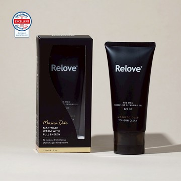 Relove 男性專用私密潔淨凝露(摩洛哥公爵-溫感) 120ml