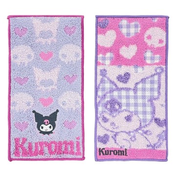 日本丸真 三麗鷗 純棉刺繡口袋小毛巾 二入組 酷洛米