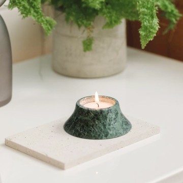 VERDE 大理石/蛇紋石  燭台/蠟燭底座  Candle Holder