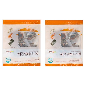 gomgom 海鮮鳀魚昆布高湯包 含紅蝦海帶鯷魚 清爽肉湯  320g  2袋