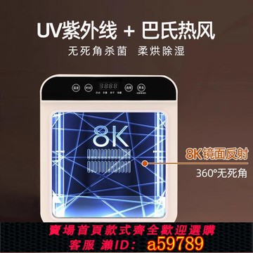 【台灣公司 可打統編】110v嬰兒奶瓶消毒器餐具內衣服帶烘干家用殺菌大容量紫外線消毒柜