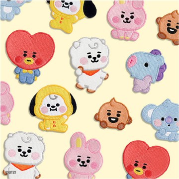 🚚桃園出貨🚚韓國防彈少年團BT21可愛寶寶刺繡定製徽章胸針包吧唧BTS胸針