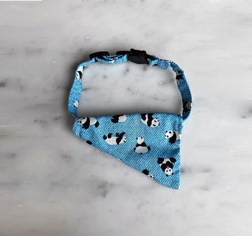 貓領巾 領結  可拆卸式貓領巾 熊貓款