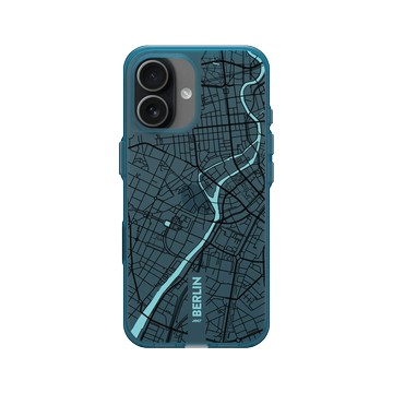 iPhone 17 Clear (相機按鈕) 夜幕藍 - JOCR - Berlin (Black Logo)