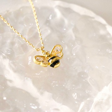 法式甜美大黃蜂項鍊