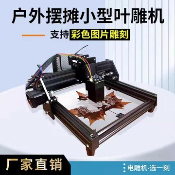 網紅樹葉激光雕刻機擺攤葉雕葉子打印照片機器玻璃錘子畫激光設備