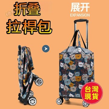 【台灣出貨免運】折疊購物車 保溫購物車 菜籃車 折疊買菜車 五輪購物車 買菜推車 菜籃推車 機車菜籃車 保冷 保溫 推車