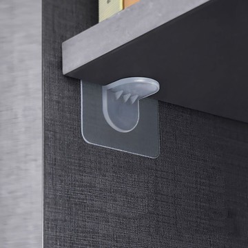 艾思黛拉免打孔層板支架 分層 掛勾 衣櫃 鐵櫃 內層板支架 承重 無痕貼 免打孔