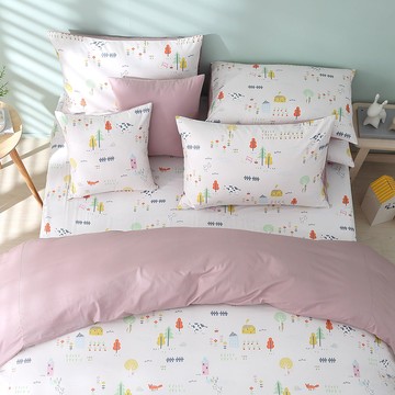 雙人兩用被套加大床包組/美國棉授權品牌 / 小農場 [鴻宇] 台灣製 - 2333米