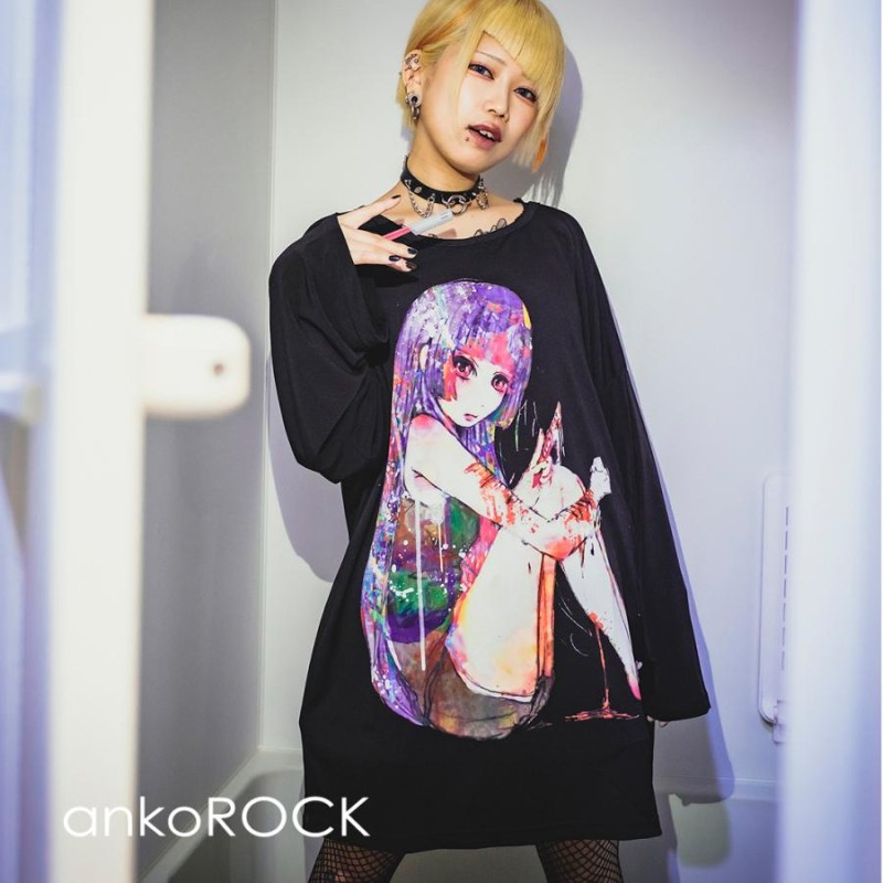 ankoROCK アンコロック Tシャツ メンズ カットソー ワンピース ビッグT