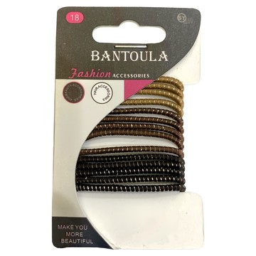 SY 超彈力髮束 Set 14個 BantoLA Fashion Accessories  金蔥咖啡