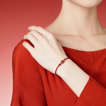 (免運)普陀山馬年本命年紅繩手鏈女生朱砂手串屬龍手繩編織男禮物珠