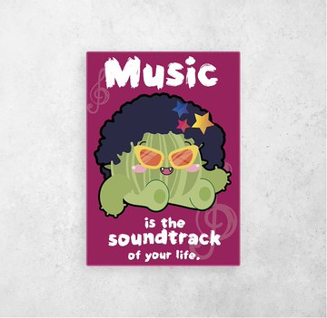 Music is Soundtrack of Your Life 海報A3/A5 (不連框)
