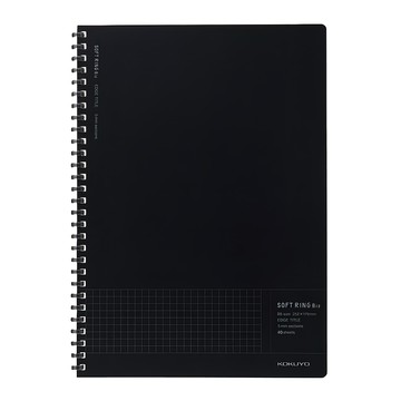 KOKUYO SOFT線圈筆記Biz SJ231S5D A5 40頁  黑色  1本
