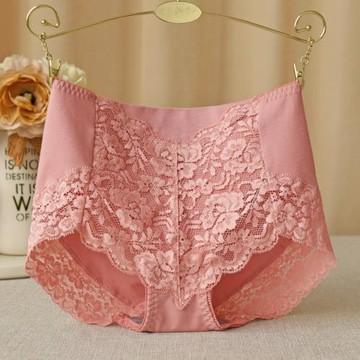 內褲女中腰包臀純棉襠無痕性感蕾絲大碼2025新款棉質女生三角褲頭