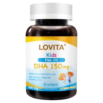 LOVITA 兒童魚油DHA軟膠囊(30顆)