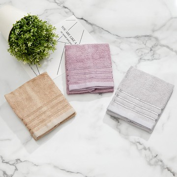 竹纖細緞檔毛巾-款式隨機