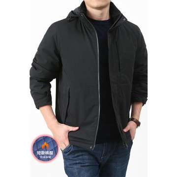 夾棉輕薄小棉襖男士外套秋冬季2025新款男裝冬裝夾克薄款棉服男款