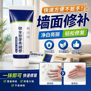 防水補牆膏 牆面修補裝修家用膩子膏 內牆刷牆塗料乳膠漆牆面修補膏 防水防霉 防潮 牆壁修補膏 裂縫修復 水泥漆 批土漆