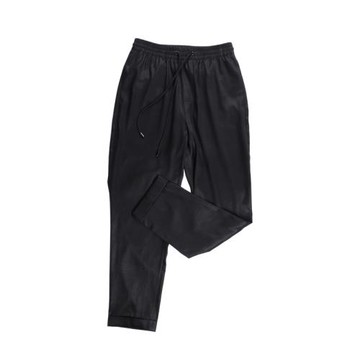 MUSLUN2023 重磅香云紗 加厚桑蠶絲 修身合體休閑褲男