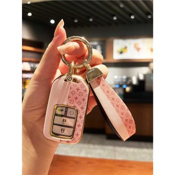 本田鑰匙套新思域雅閣包冠道xrvcrv皓影凌派飛度扣女款汽車保護殼