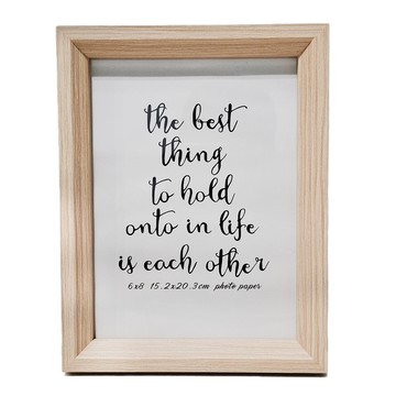 STYLE_G 時代家居 北歐格調 6X8相框  18 x 23cm  淺木紋  1個