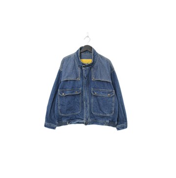 Back to Green:: 冬季外套 丹寧 大口袋 微高領 cn-04 vintage