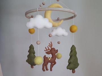 新生兒 週歲禮物 用於托兒所裝飾的嬰兒床移動設備