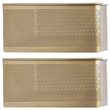 洞洞盒 金色  S(15.2 x 33 x 14.6cm)  2個