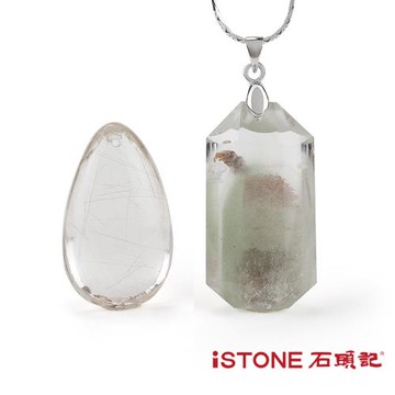 石頭記 水晶項鍊-綠幽靈水晶-冰晶夢境