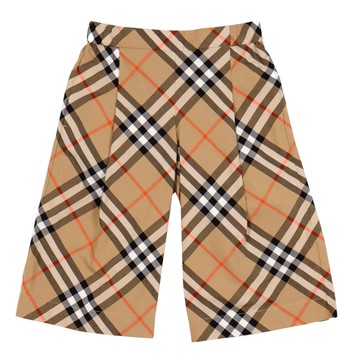 BURBERRY Kids 經典格紋寬褲
