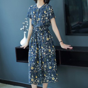 ワンピース レディース シフォン 花柄 半袖 マキシ丈 大きいサイズ 体型カバー 通勤 オシャレ きれいめ 上品 40代 50代 60代 新作 通販 Lineポイント最大1 0 Get Lineショッピング