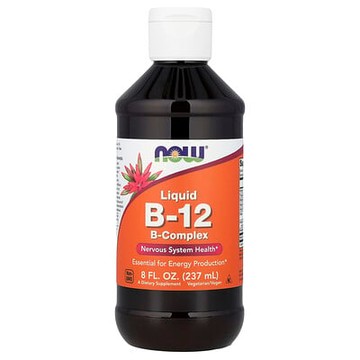 NOW Foods, B-Complex 液體維生素 B12，8 液量盎司（237 毫升）