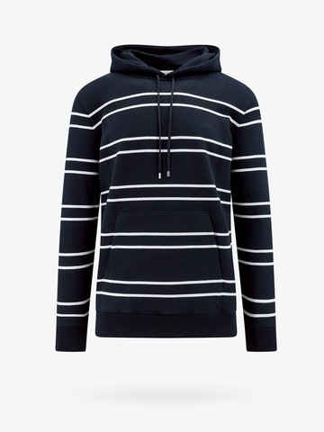 Cotton sweatshirt with ton sur ton embroidered logo - SAINT LAURENT - gender_Man