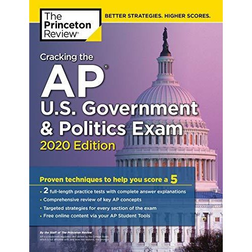 Cracking the AP Government  Politics Exam  2020 Edition: Practice Tests